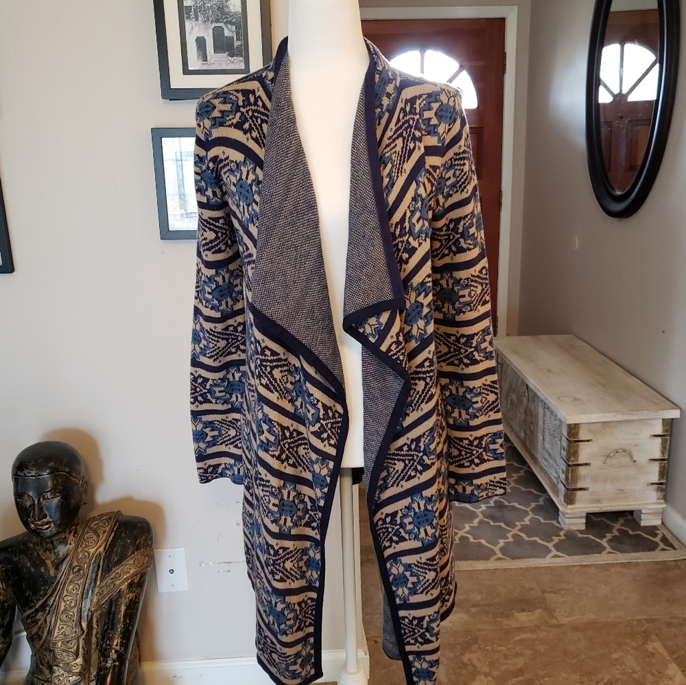 Lucky brand midi length sweater wrap